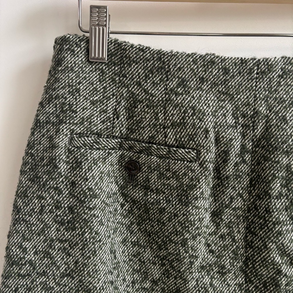 Madewell Herringbone Wool Button-Front Mini Skirt… - image 6